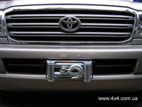 Установка лебедки WARN в оригинальный бампер Toyota Land Cruiser 100